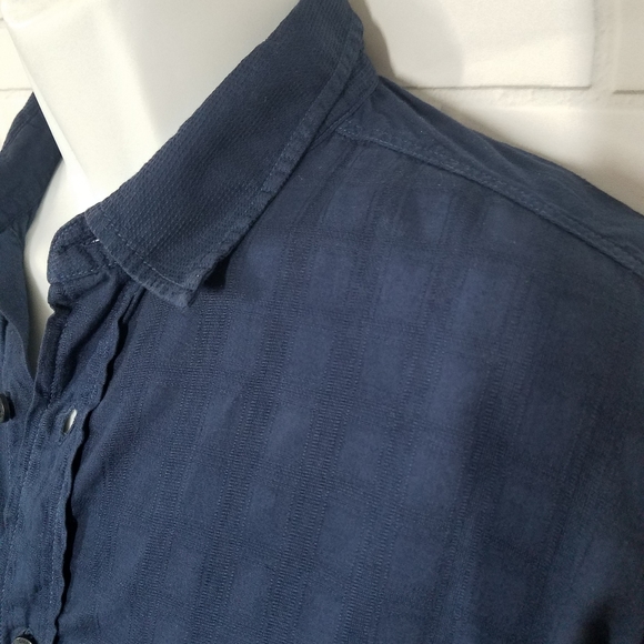 Tommy Jeans Navy Button Down Short Sleeve Shirt - Picture 4 of 8